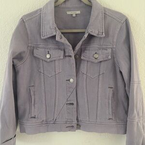 Trendy Lavender Jean Jacket